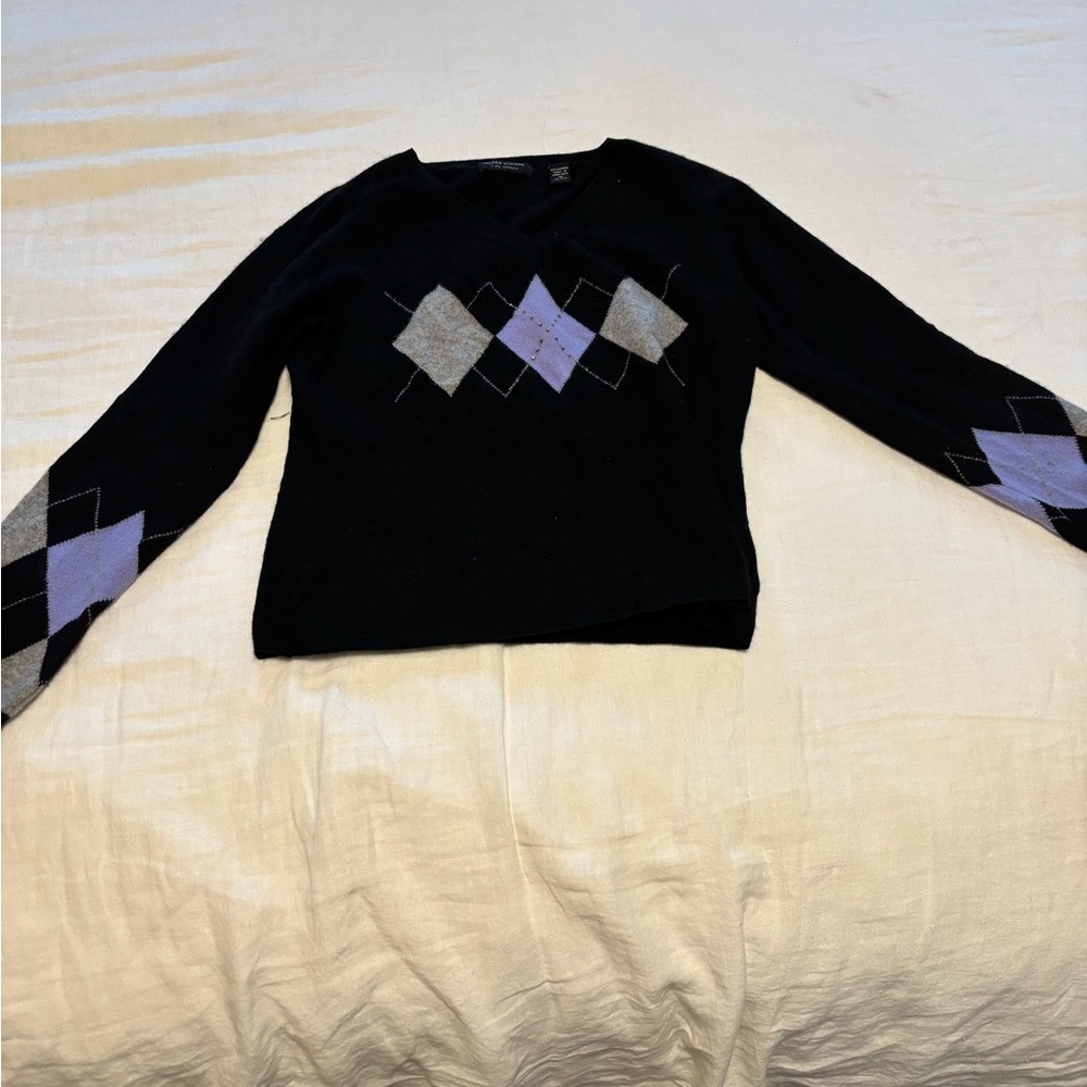 Argyle Pattern Sweater
